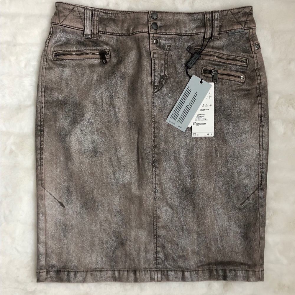NWT Marc Cain Skirt Rustic Denim